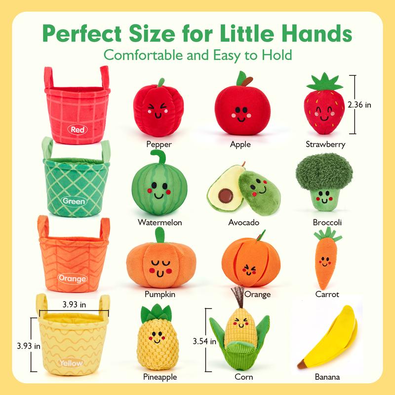 Baby's First Fruits & Veggies™ — 16-Pc Sensory Play Set