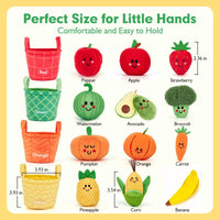 Baby's First Fruits & Veggies™ — 16-Pc Sensory Play Set