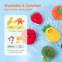 Baby's First Fruits & Veggies™ — 16-Pc Sensory Play Set