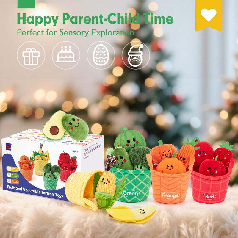 Baby's First Fruits & Veggies™ — 16-Pc Sensory Play Set