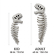 Wearable Dino Skeleton — 3D Plush Cape & Skull Hood (Kid & Adult Sizes)