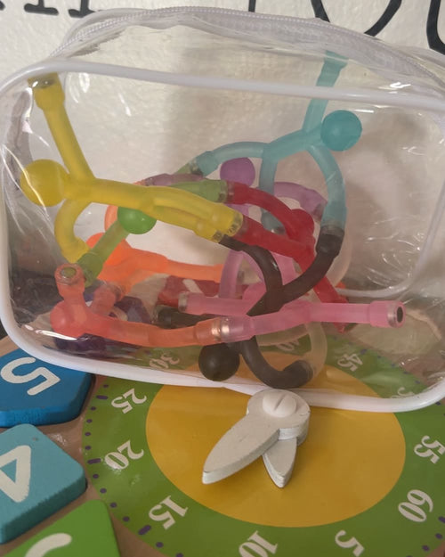 Customer photo of the bendy magnetic figures stuck on a fridge