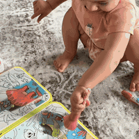 Colors appear as your child paints with water